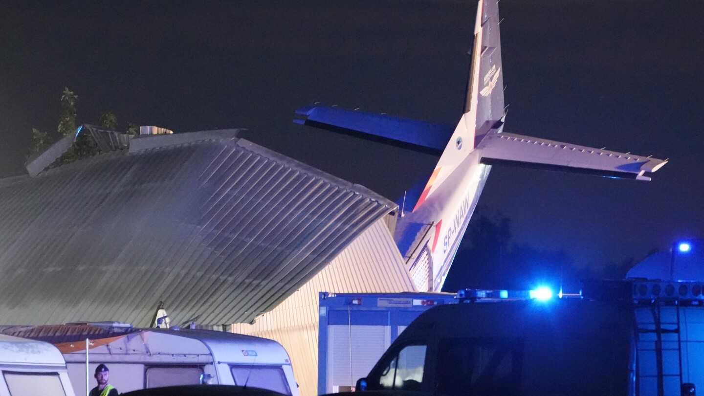 Plane hits hangar where people were sheltering in storm in Poland. Pilot and 4 others die and 8 hurt | AP News