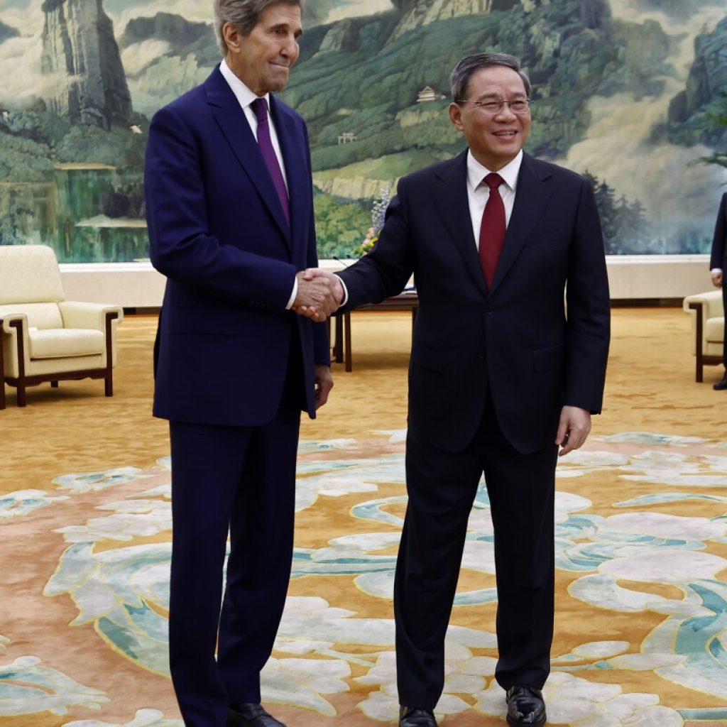 Climate envoy John Kerry meets with Chinese officials amid US push to stabilize rocky relations | AP News