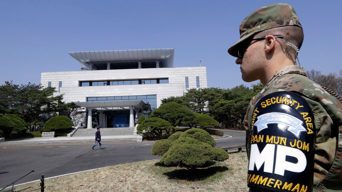 An American soldier is detained by North Korea after crossing its heavily armed border | AP News