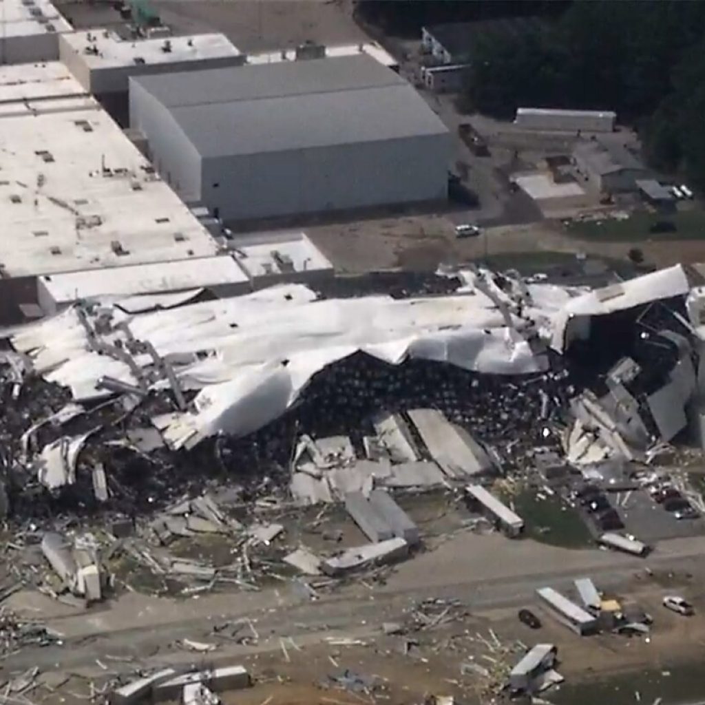 Pfizer reports North Carolina pharmaceutical plant damaged by tornado, no serious injuries | AP News