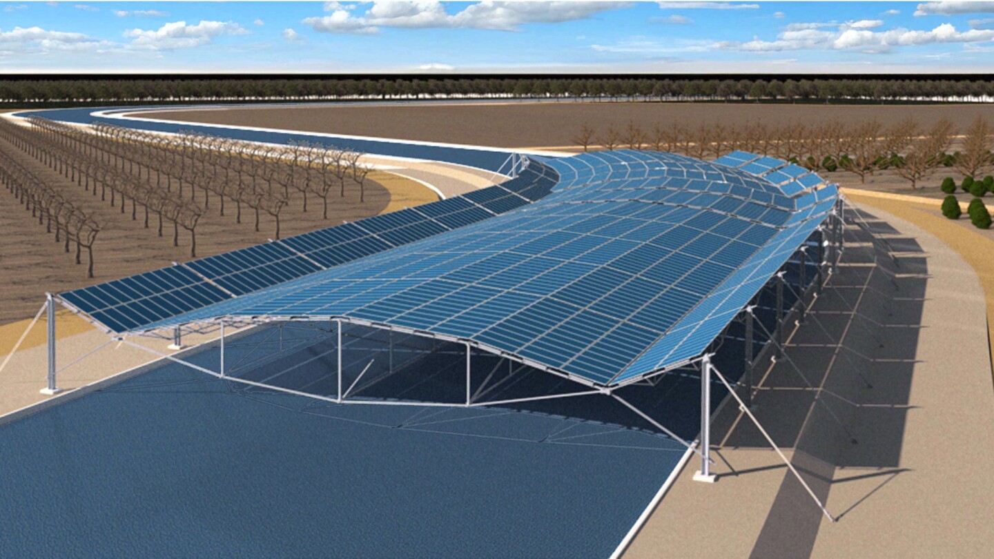 Solar panels on water canals seem like a no-brainer. So why aren’t they widespread? | AP News