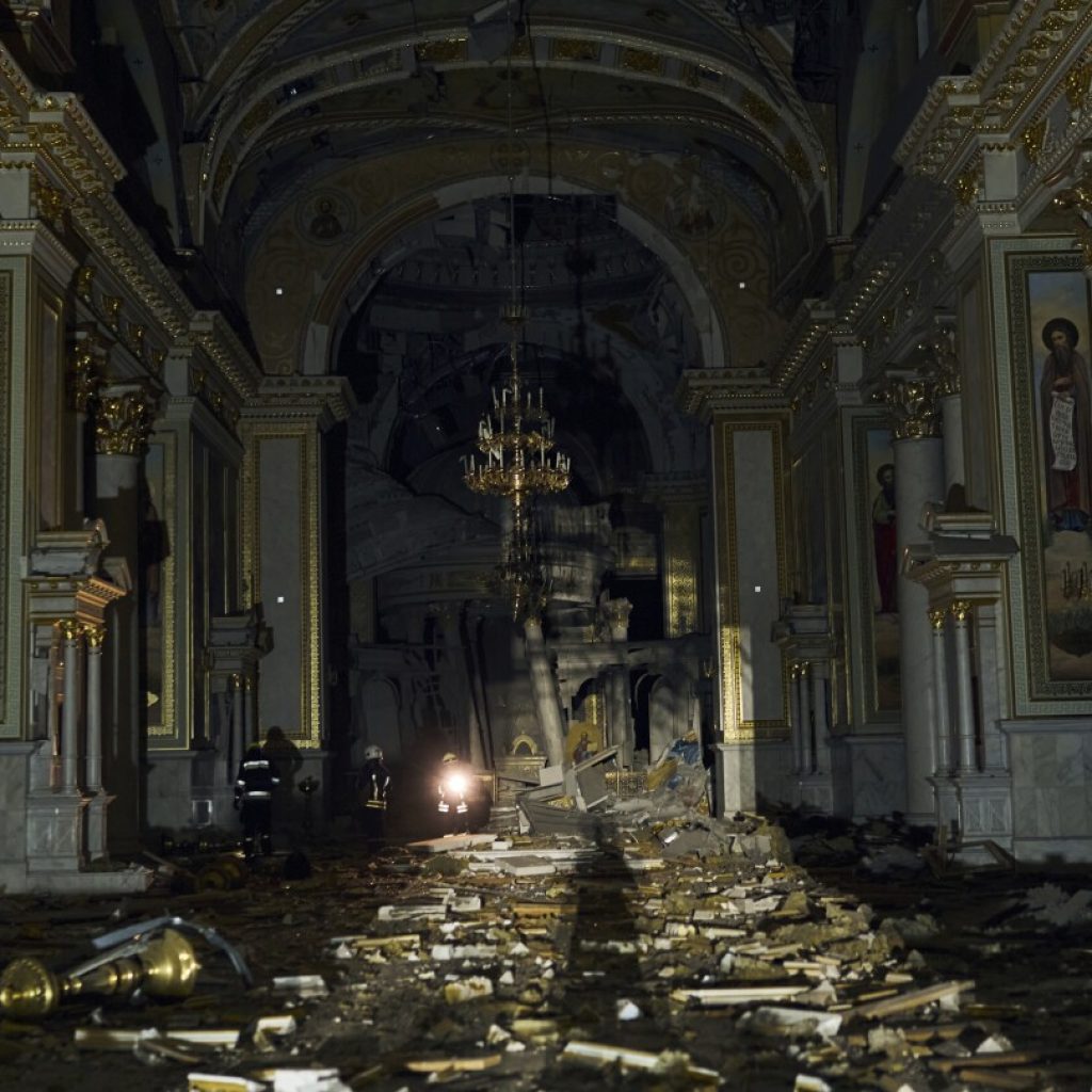 The latest Russian strike on Ukraine’s Odesa leaves 1 dead, many hurt and a cathedral badly damaged | AP News