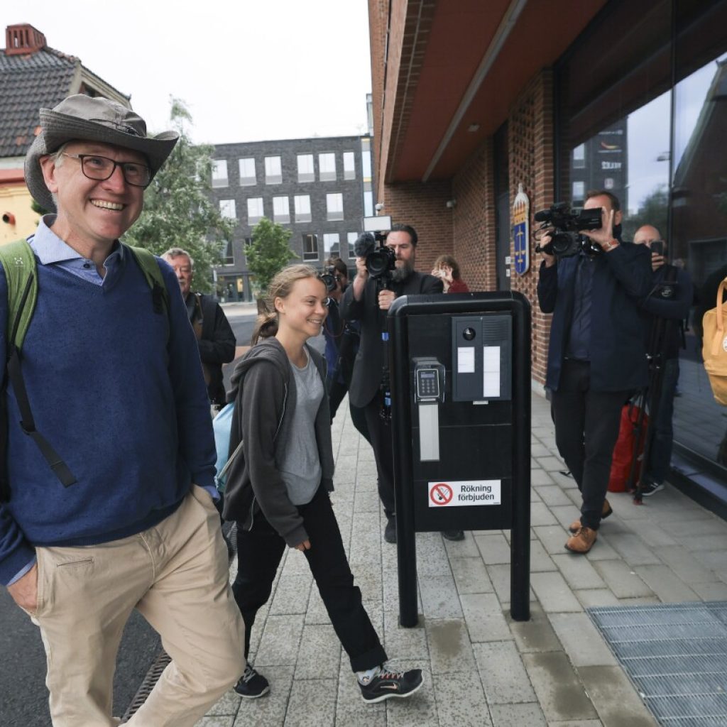 Greta Thunberg is appearing in a Swedish court on a charge of disobeying police at a climate protest | AP News