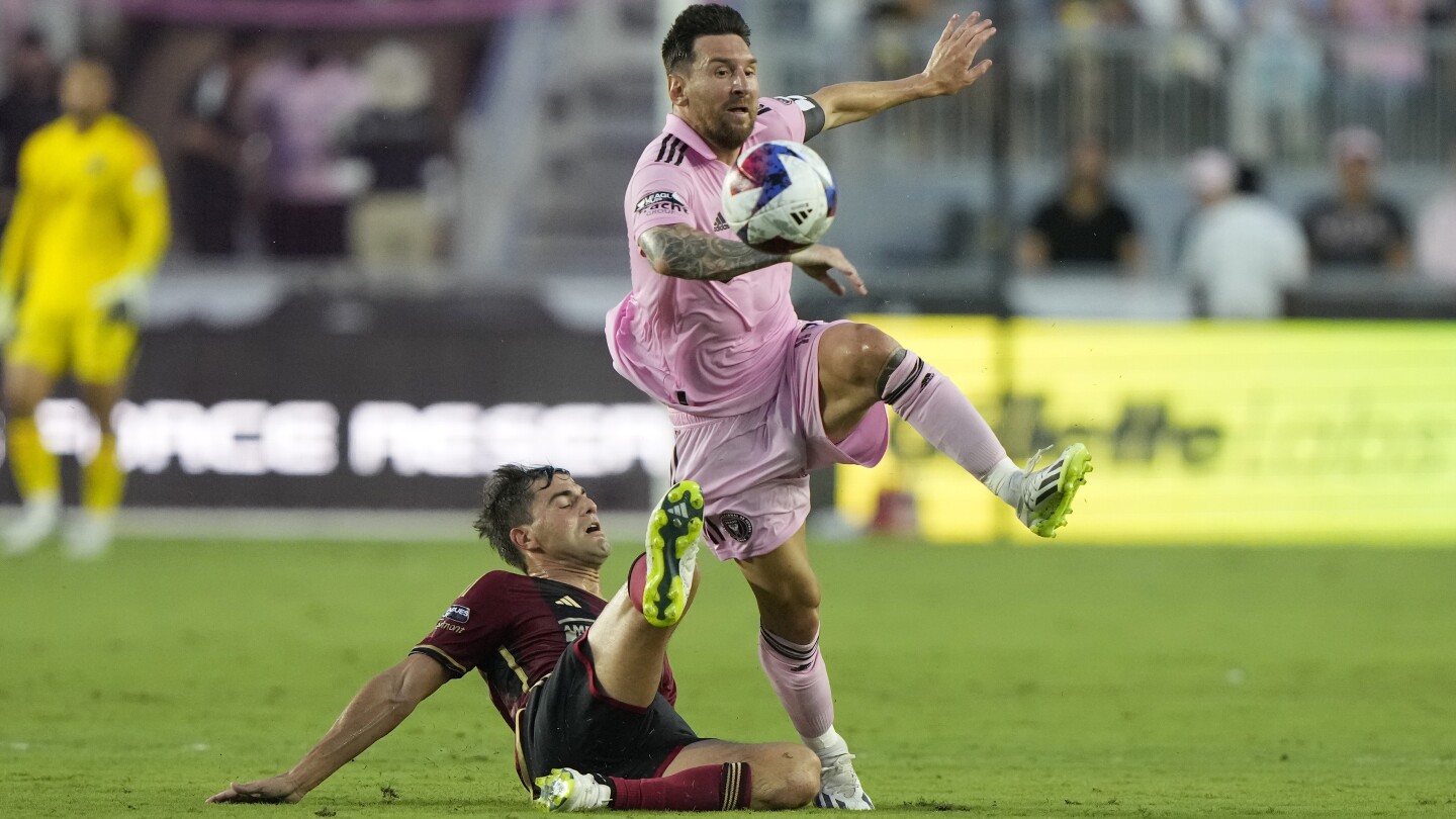 Messi shines again in first Inter Miami start, scores twice in 4-0 win over Atlanta | AP News