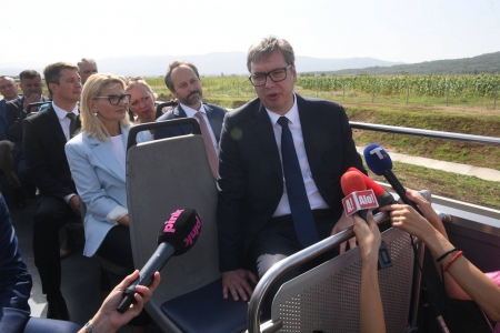 Otvorena prva deonica autoputa Niš-Merdare dužine 5,5 kilometara