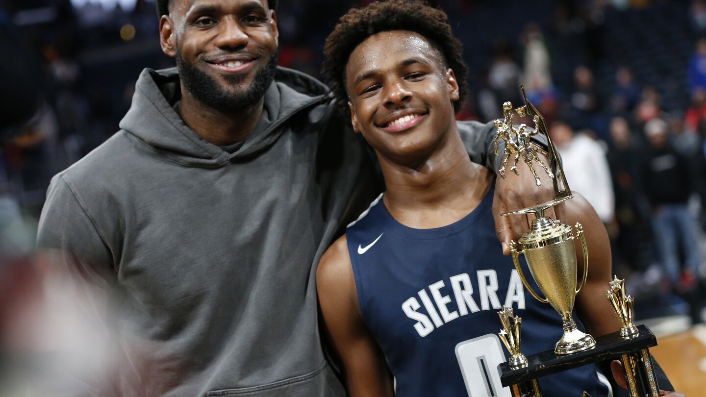 LeBron James sends thanks, says family is ‘safe and healthy’ after Bronny’s cardiac arrest | AP News