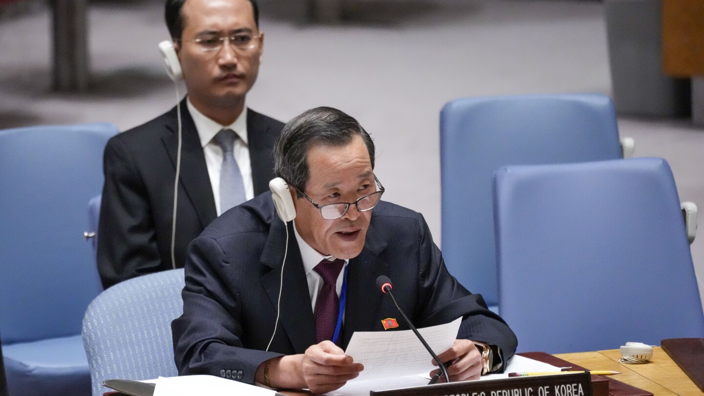 North Korea’s ambassador blames US for regional tensions in a rare appearance at UN Security Council | AP News
