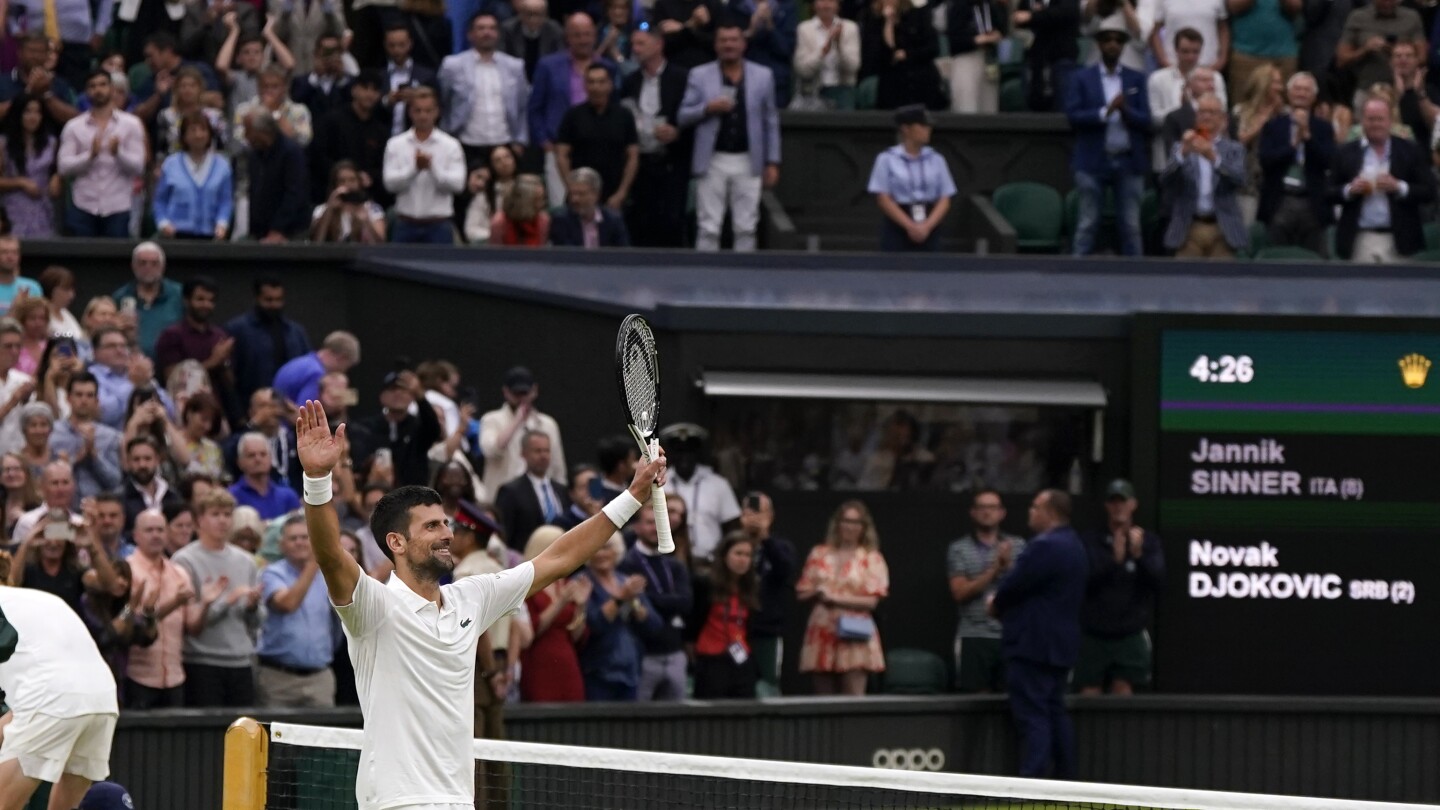 Novak Djokovic and Carlos Alcaraz will meet in the Wimbledon final | AP News