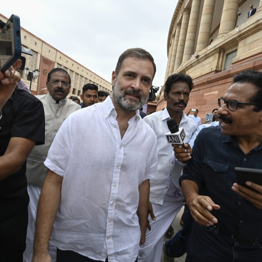 India’s opposition leader Rahul Gandhi calls for army deployment to end ethnic violence in Manipur | AP News