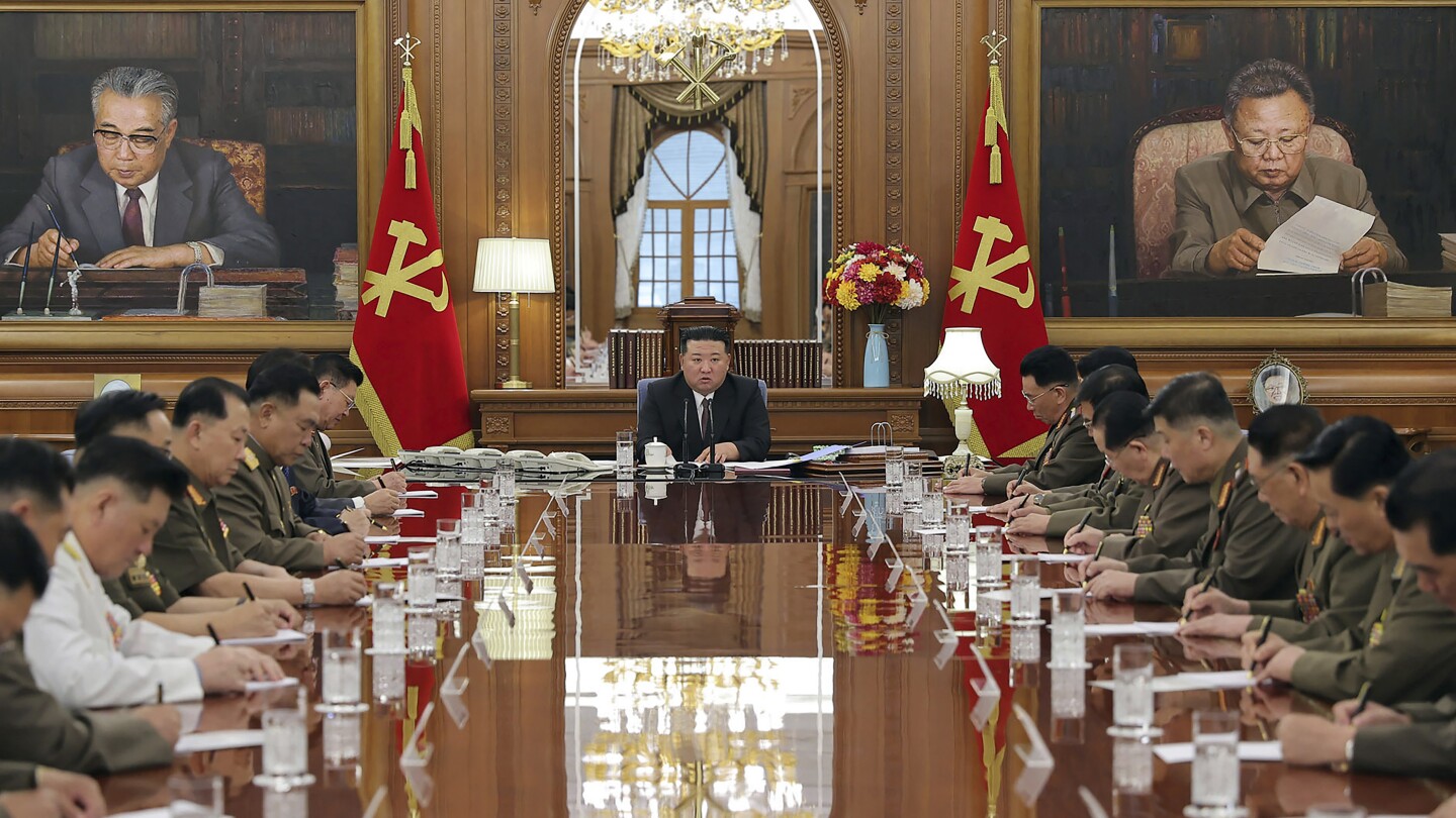 North Korean leader Kim calls for his military to sharpen war plans as his rivals prepare drills | AP News
