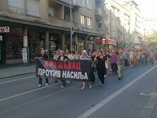 U Kruševcu i večeras šetnja protiv nasilja
