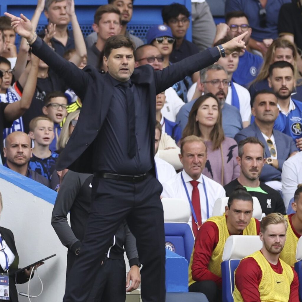 Chelsea’s Pochettino enjoys return to Premier League despite 1-1 draw against Liverpool | AP News