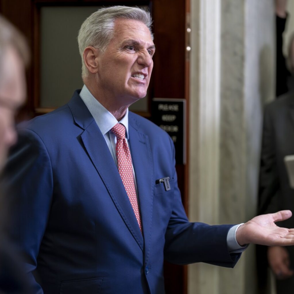 McCarthy floats stopgap funding to prevent a government shutdown at the end of next month | AP News