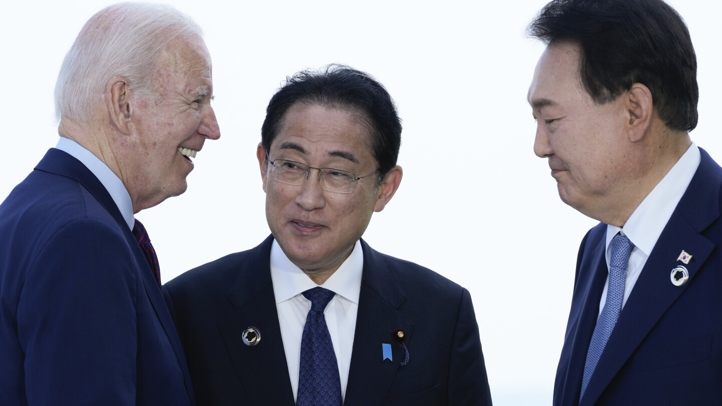 At Camp David, Biden aims to nudge Japan and South Korea toward greater unity in complicated Pacific | AP News