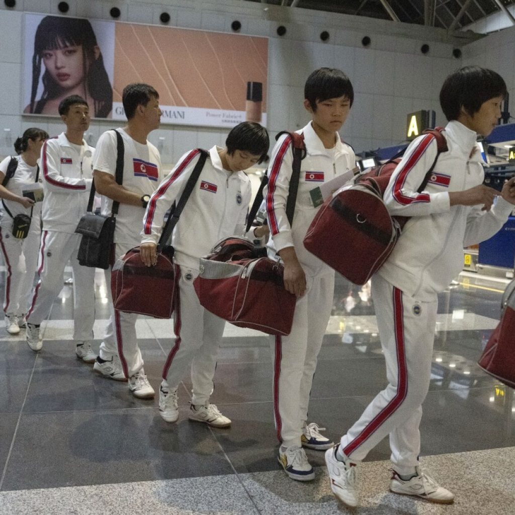 Taekwondo athletes appear to be North Korea’s first delegation to travel since border closed in 2020 | AP News