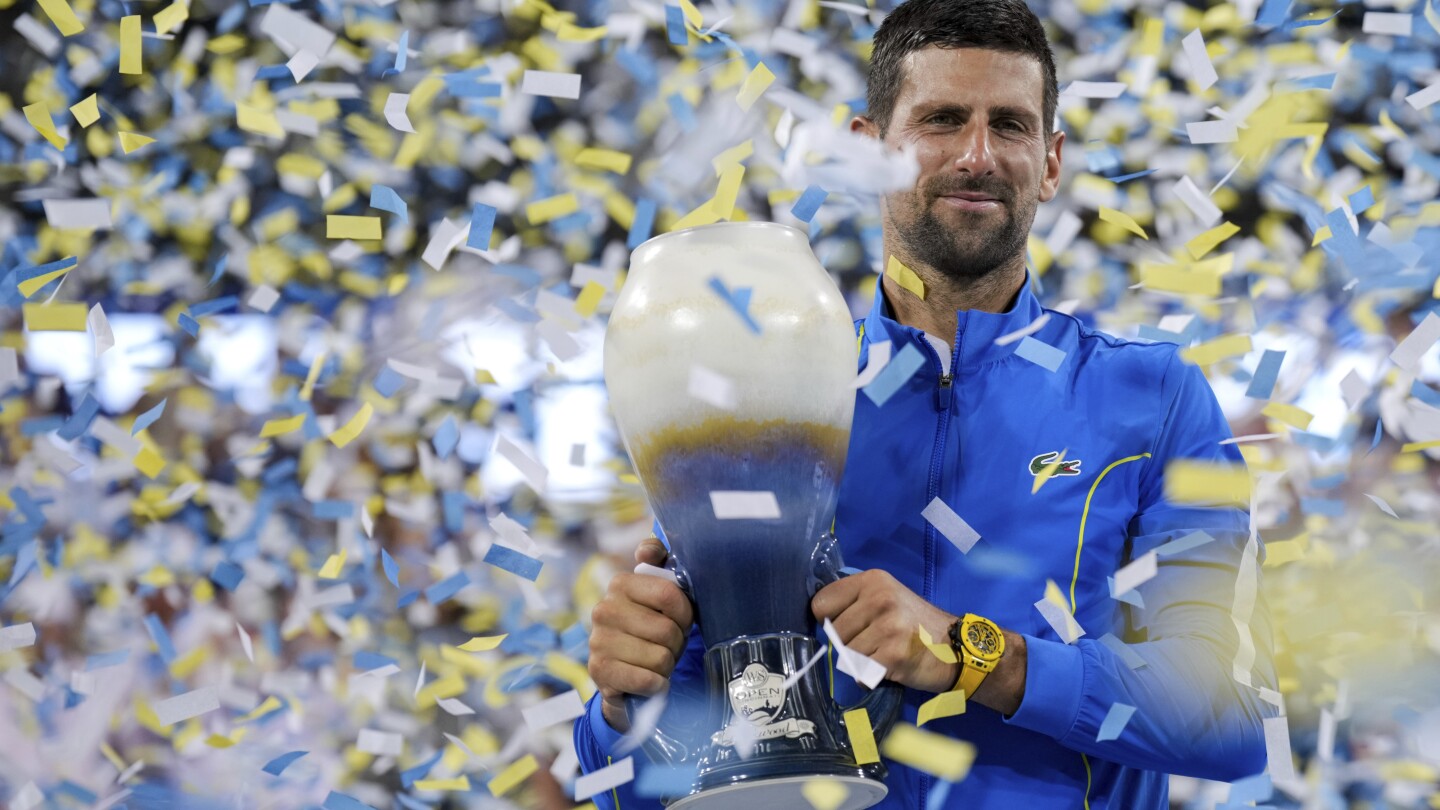 Djokovic outlasts Alcaraz for Cincinnati Open title win | AP News
