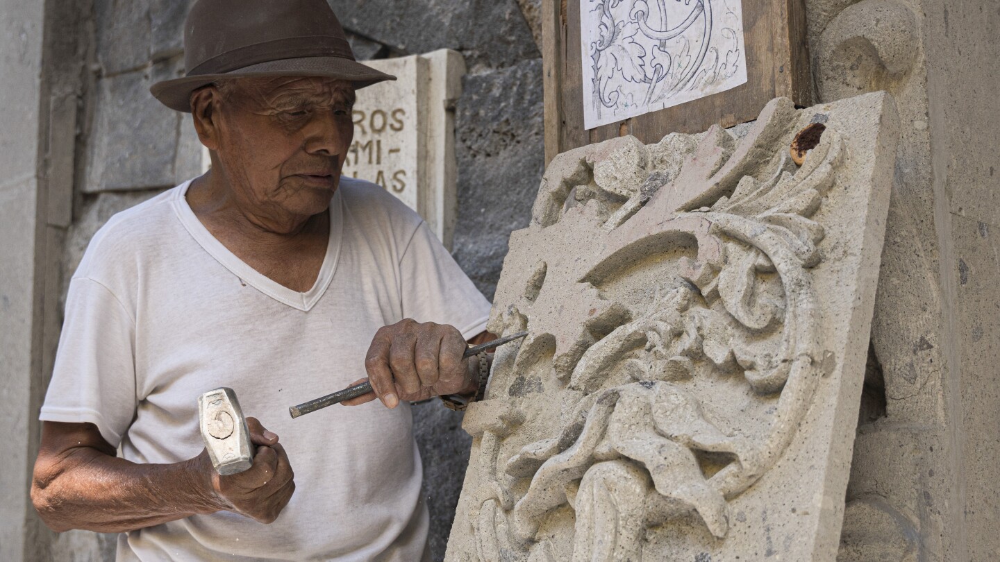 Traditional stone carvers chisel on despite loss of quarries in village swallowed by Mexico City | AP News