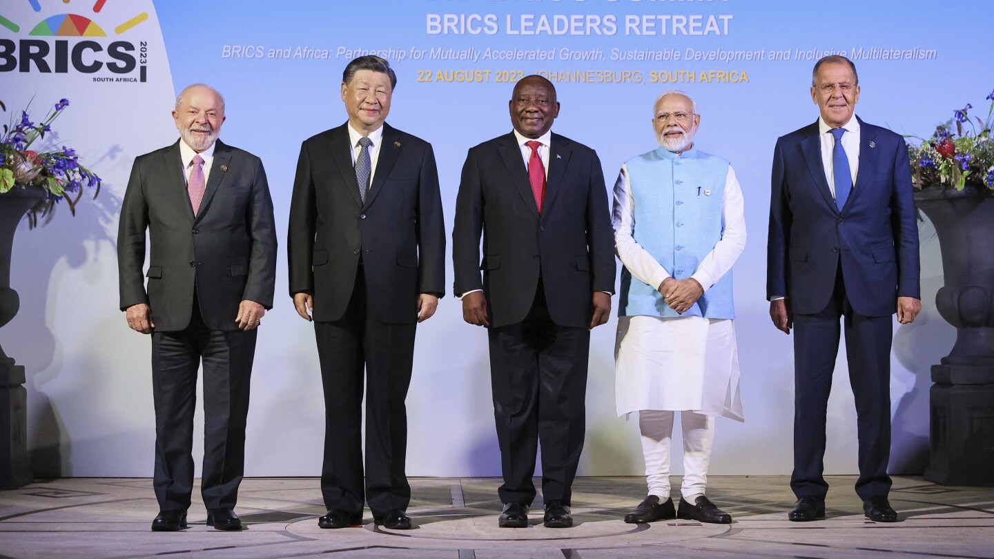 China, Russia and other emerging economies turn to main summit agenda in South Africa | AP News