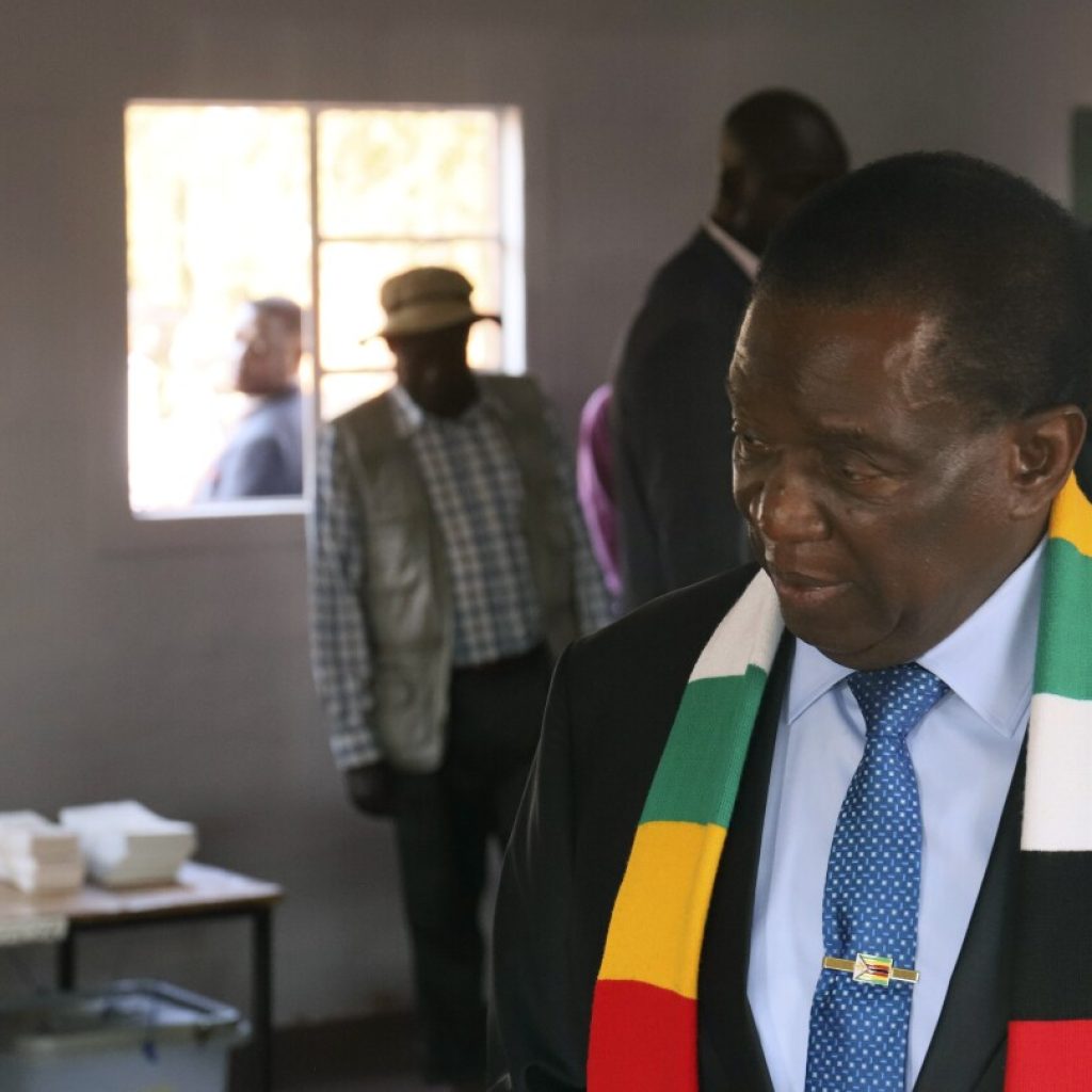 Zimbabwean President Emmerson Mnangagwa wins re-election after troubled vote | AP News