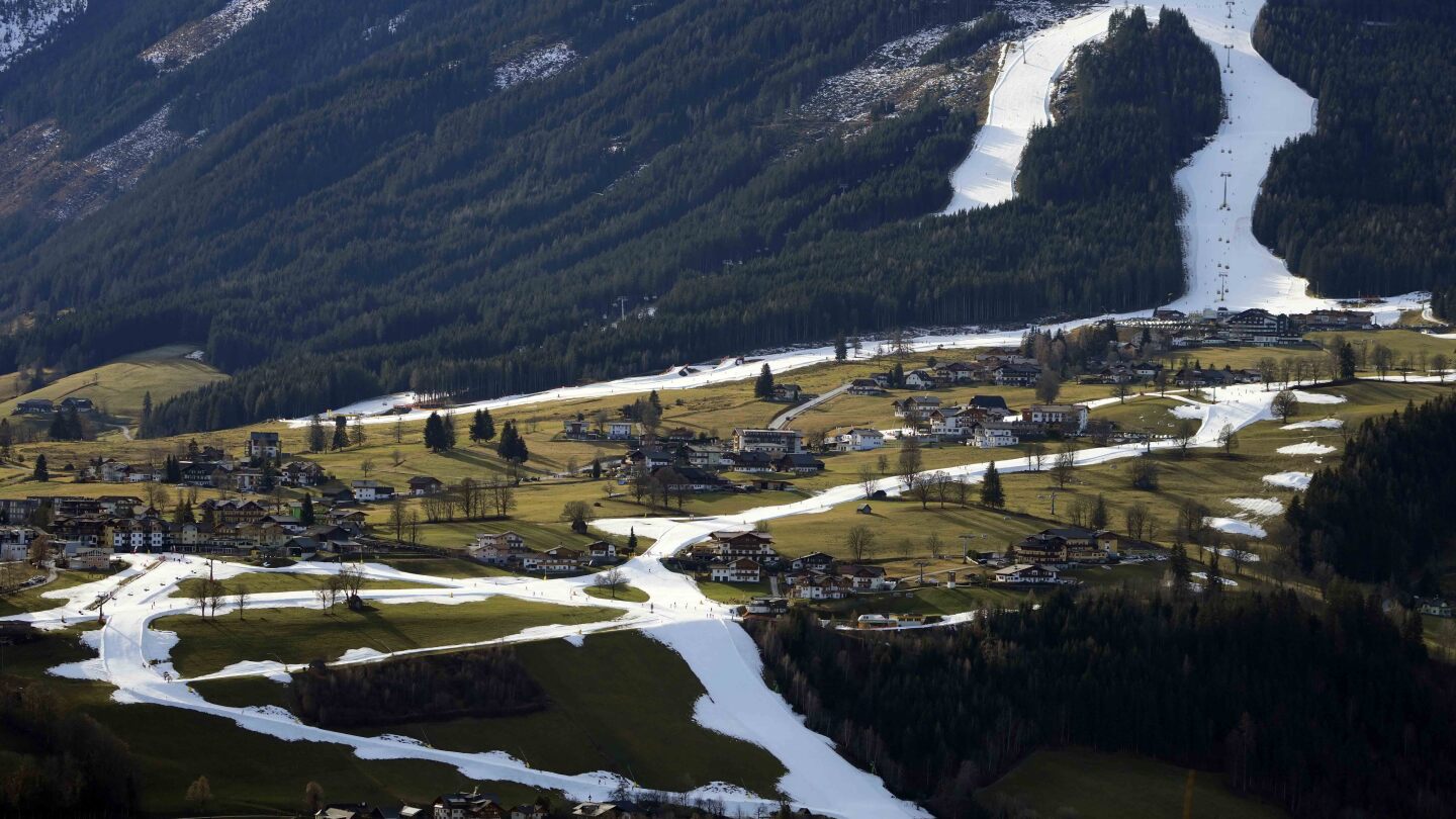 Study suggests global warming set to worsen snow shortages on Europe’s ski slopes | AP News