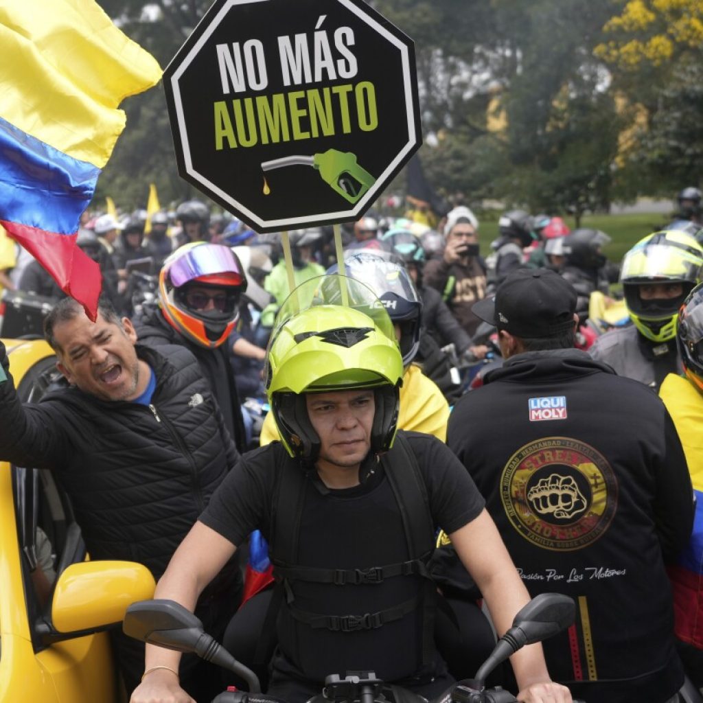 Thousands take to Colombia’s streets to protest 50% increase in gasoline prices | AP News