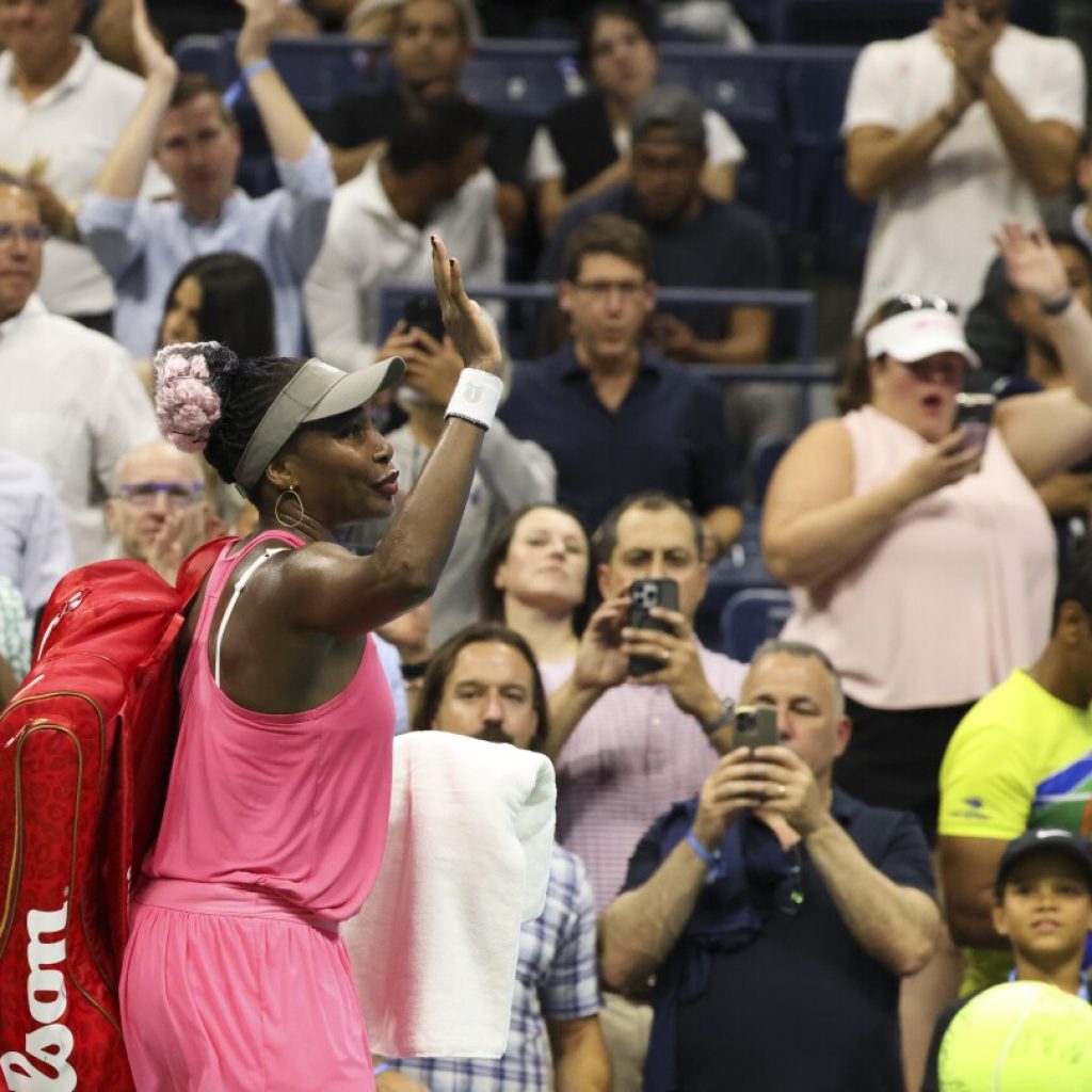 Venus Williams suffers her most lopsided US Open loss: 6-1, 6-1 in the first round | AP News