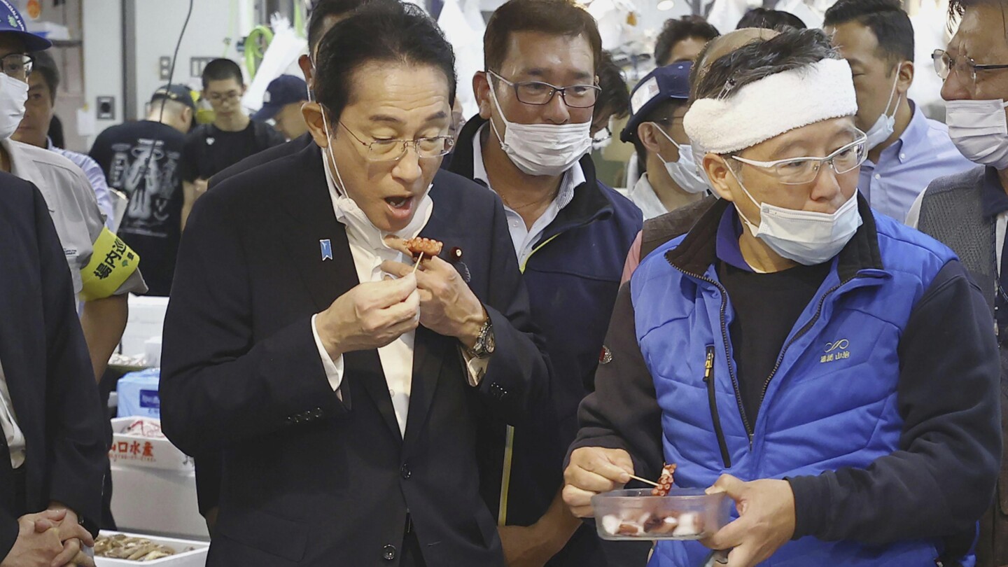 Japan’s PM visits fish market, vows to help fisheries hit by China ban over Fukushima water release | AP News