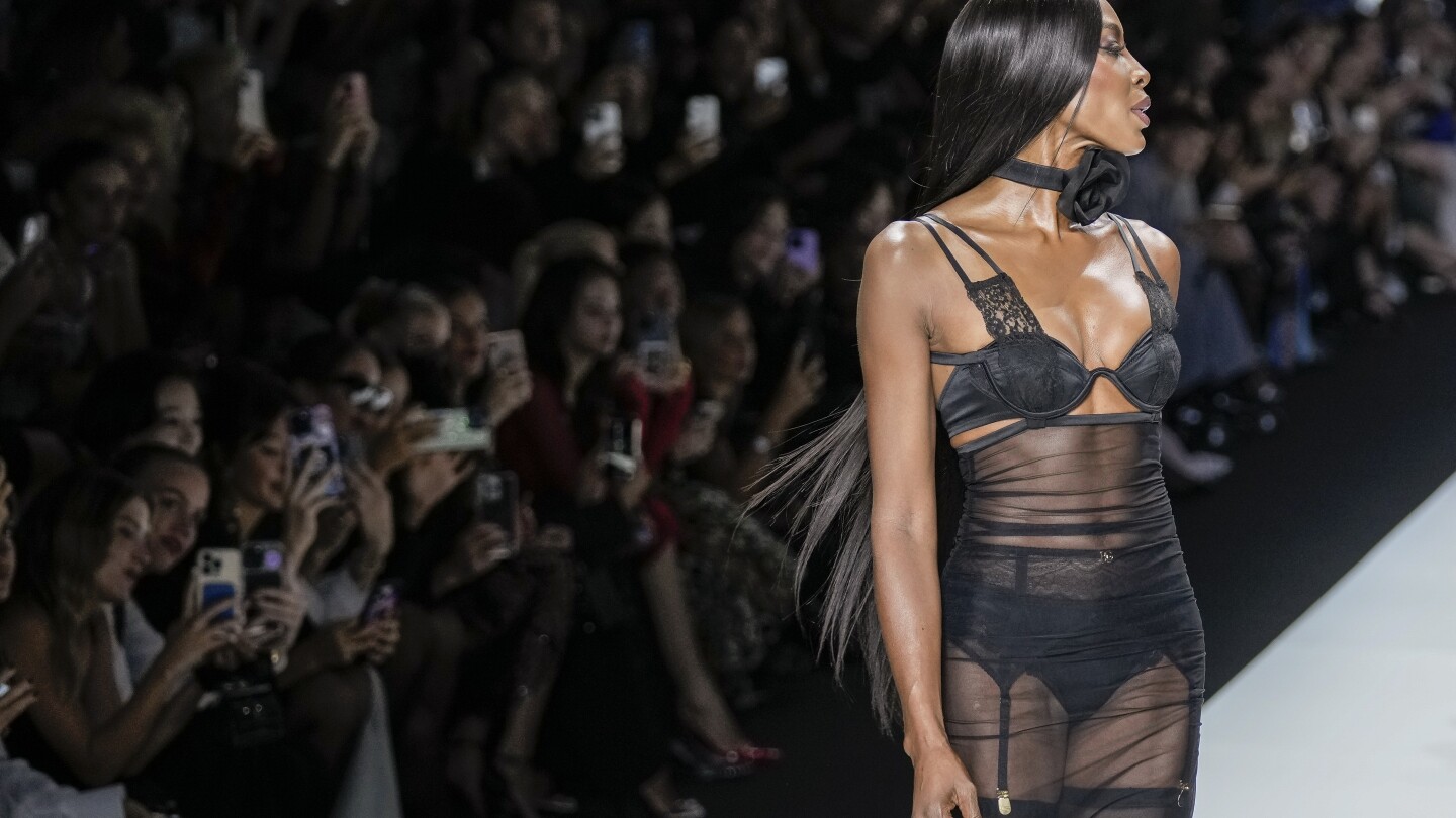 MILAN FASHION PHOTOS: Naomi Campbell stuns at Dolce&Gabbana in collection highlighting lingerie | AP News