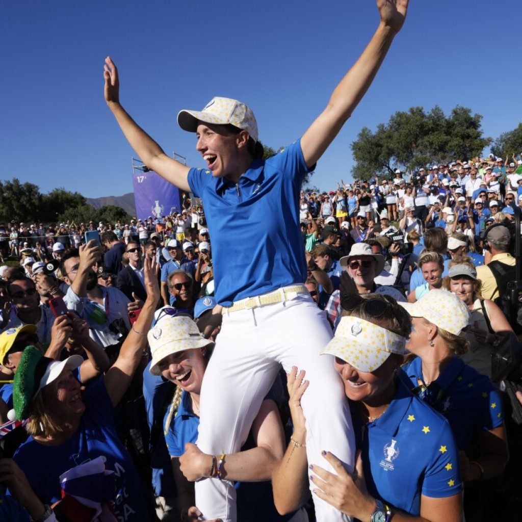 Europe keeps Solheim Cup after first-ever tie against US. Home-crowd favorite Ciganda thrives again | AP News