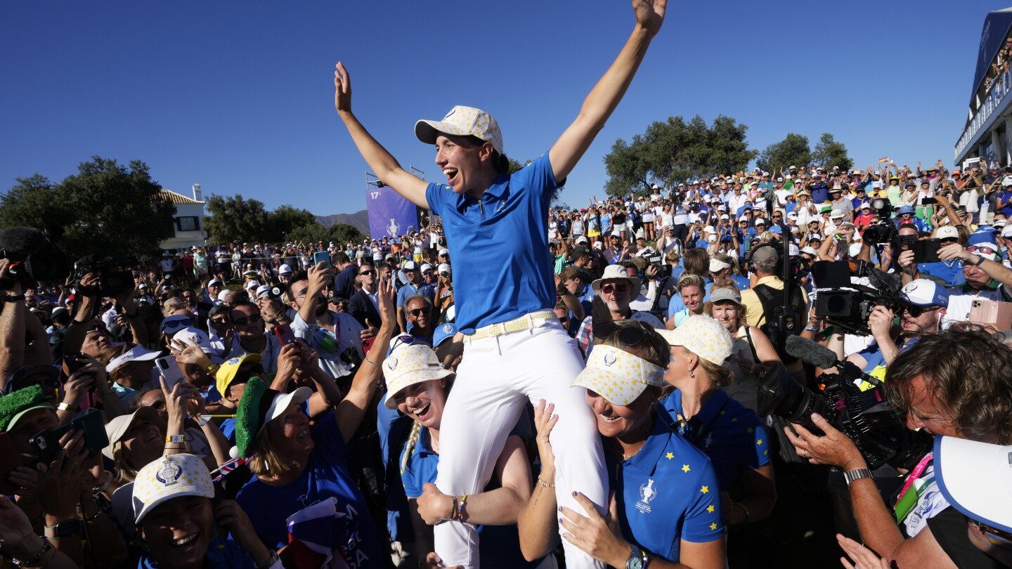 Europe keeps Solheim Cup after first-ever tie against US. Home-crowd favorite Ciganda thrives again | AP News