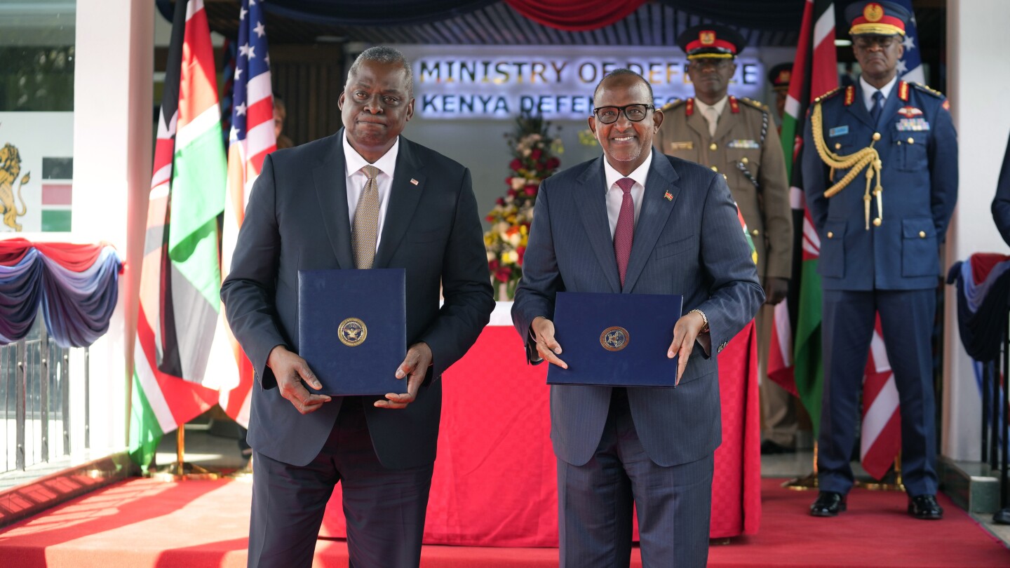 US and Kenya sign defense agreement ahead of planned Haiti deployment | AP News