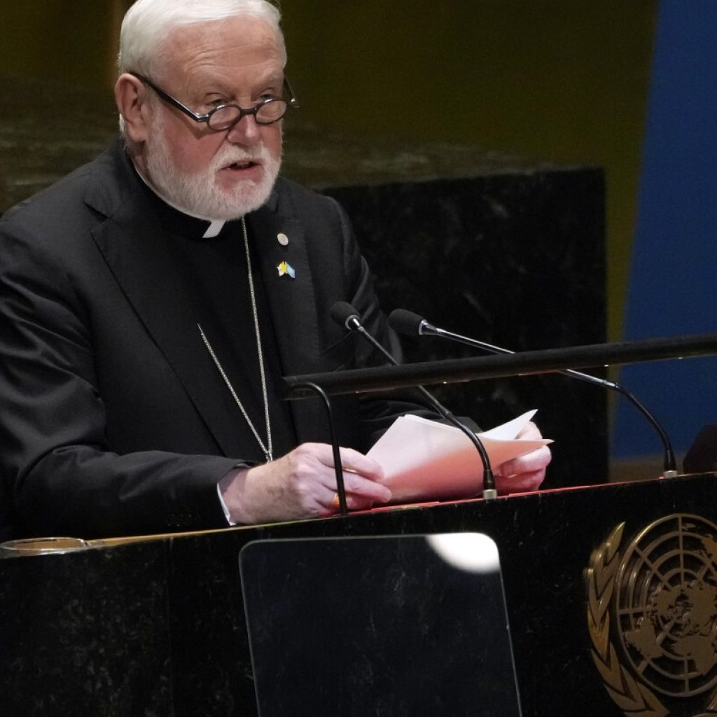 Vatican presses world leaders at UN to work on rules for lethal autonomous weapons | AP News