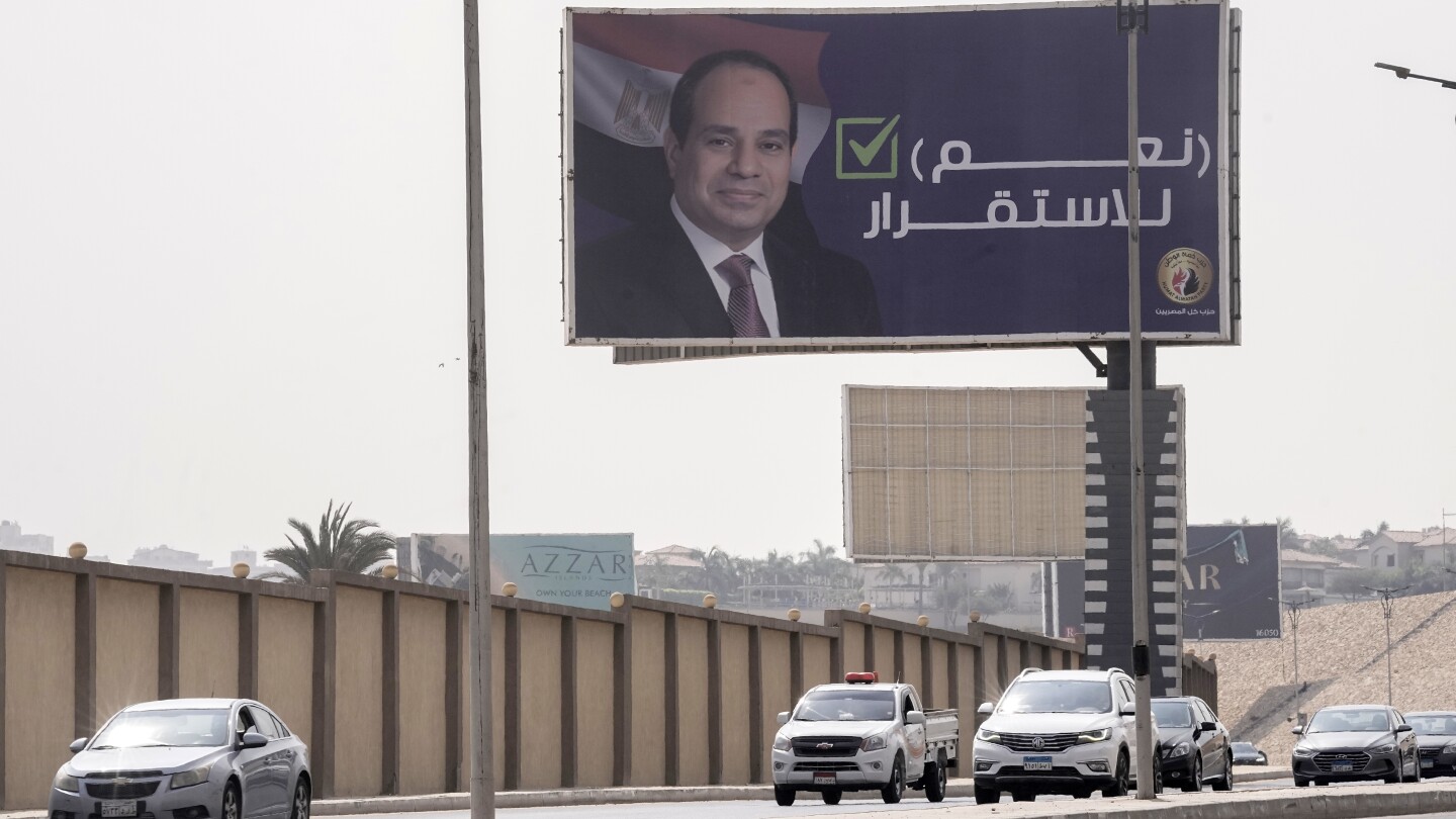 Egyptian rights group says 73 supporters of a presidential challenger have been arrested | AP News