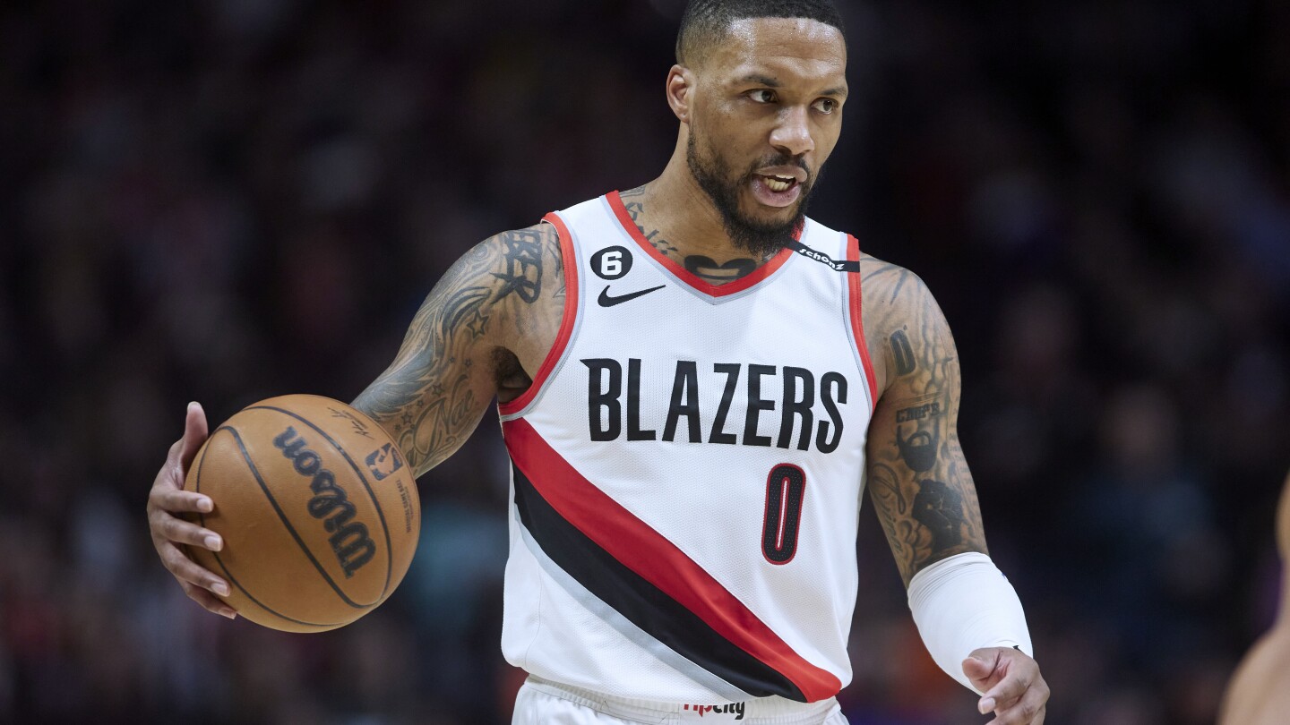 Damian Lillard is being traded from the Trail Blazers to the Bucks, AP source says, ending long saga | AP News
