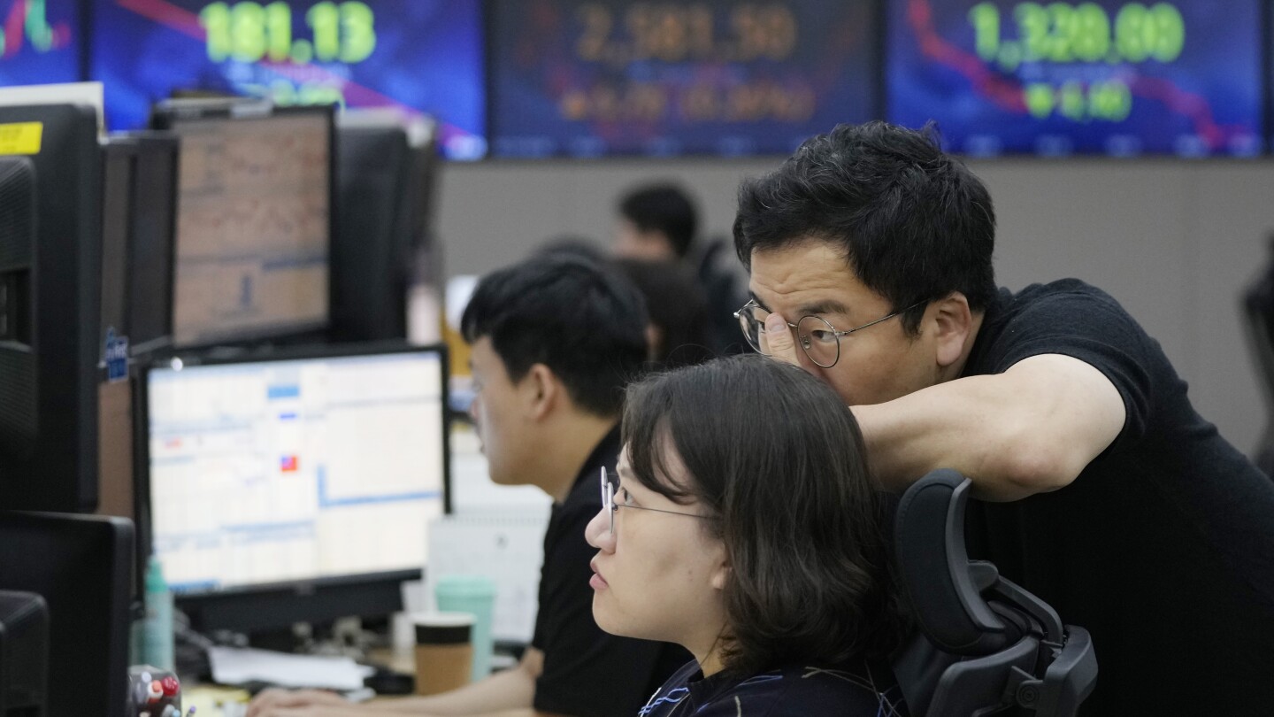 Stock market today: Asian shares fall over China worries, Seoul trading closed for a holiday | AP News