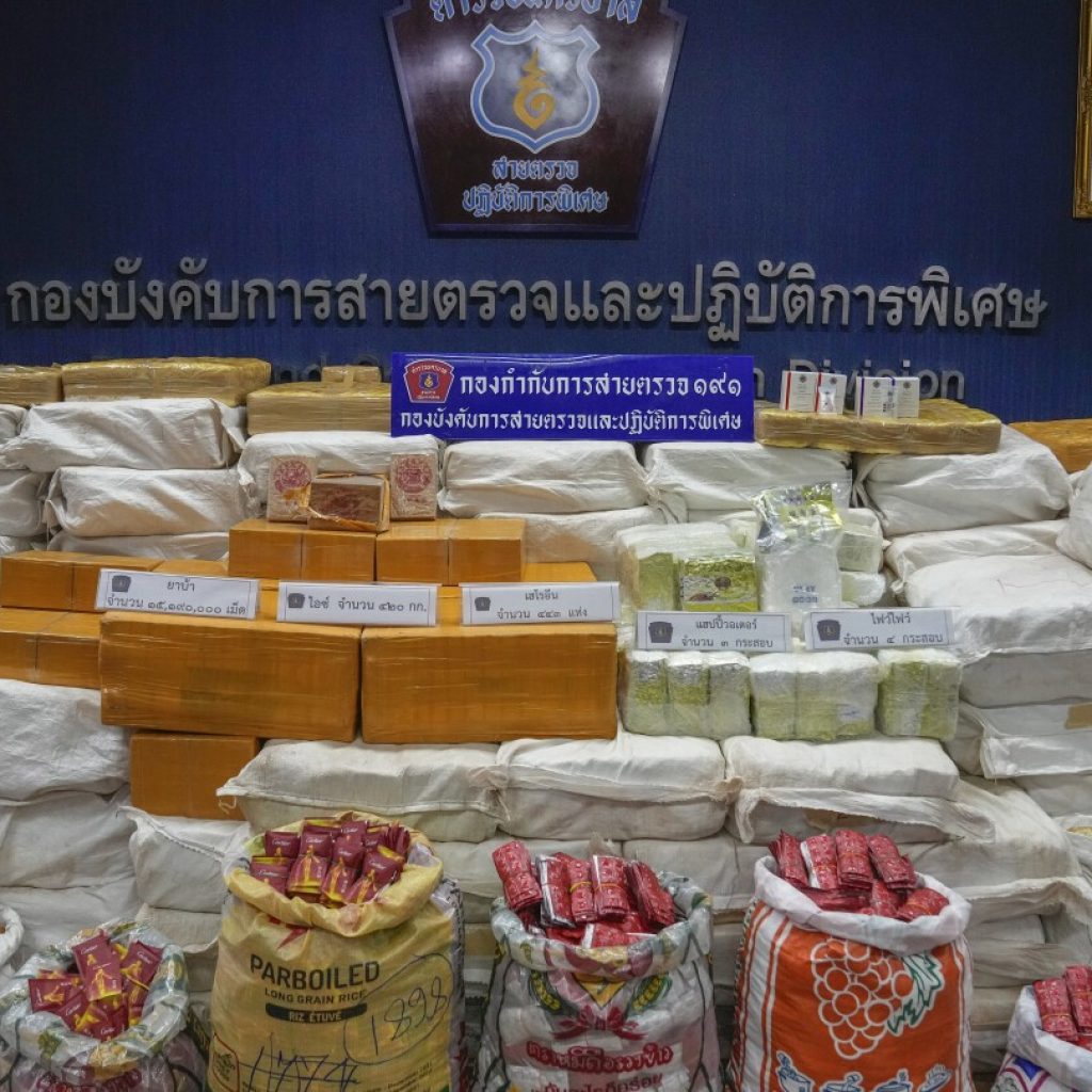 Thai police say drug bust nets methamphetamine, crystal meth and heroin worth $8.2 million | AP News