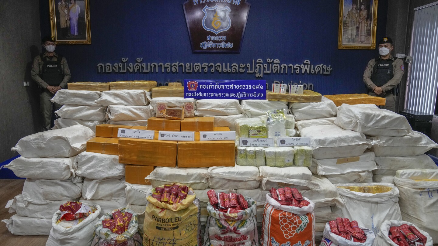 Thai police say drug bust nets methamphetamine, crystal meth and heroin worth $8.2 million | AP News