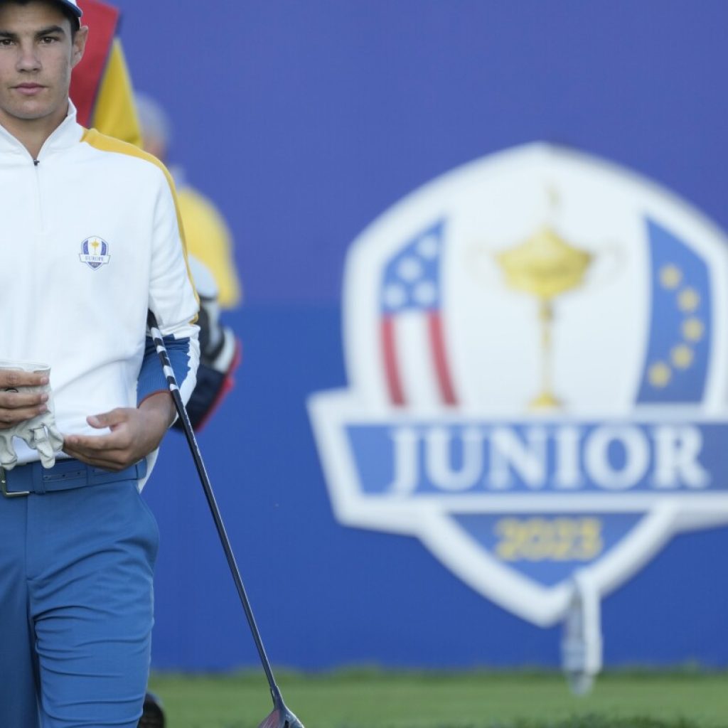 Ukrainian junior golfer gains attention but war not mentioned by Team Europe at Ryder Cup | AP News