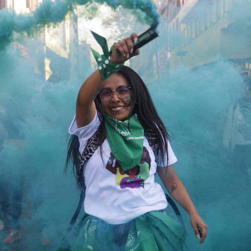 Thousands of women march in Latin American cities calling for abortion rights | AP News