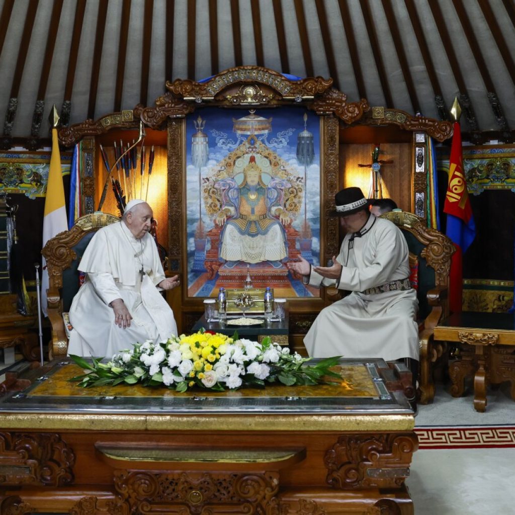 Pope praises Mongolia’s tradition of religious freedom from times of Genghis Khan at start of visit | AP News