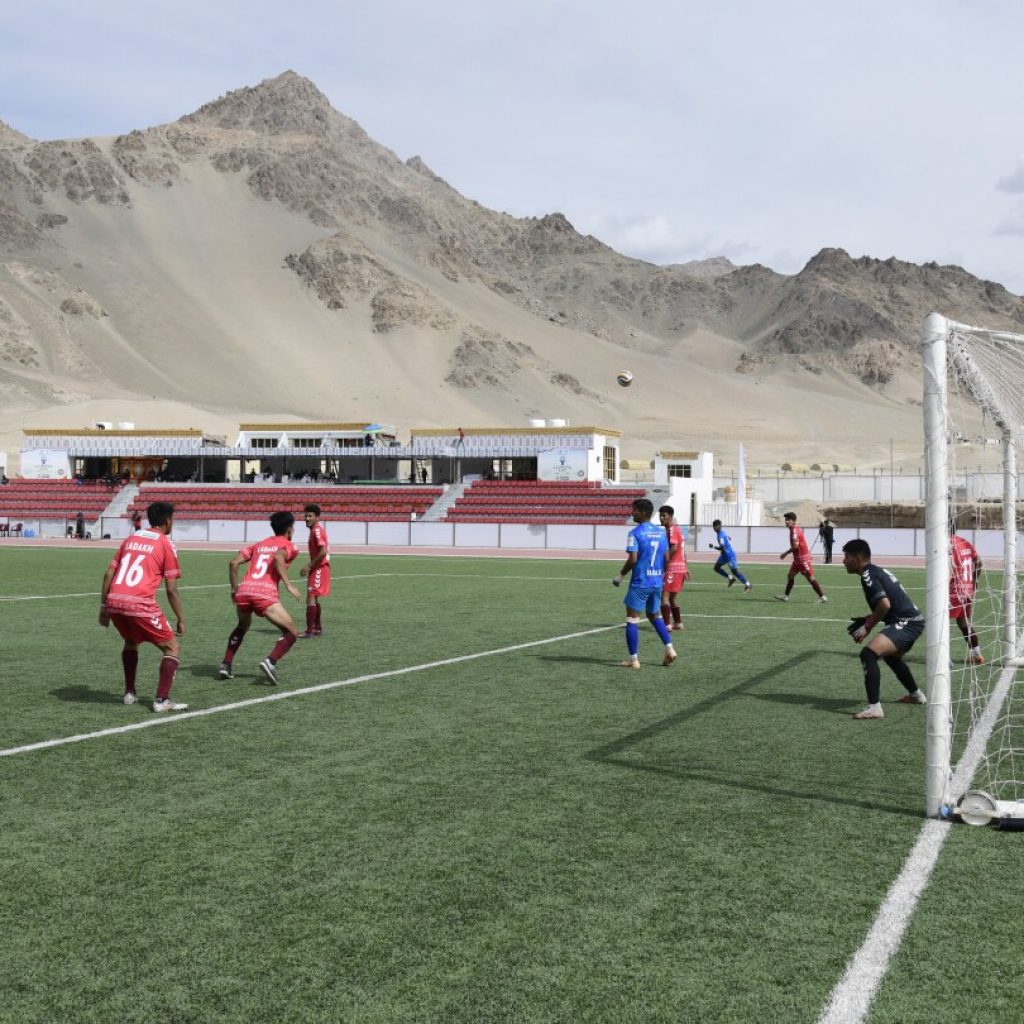 Officials use soccer to highlight climate worries in India’s ecologically fragile Ladakh region | AP News