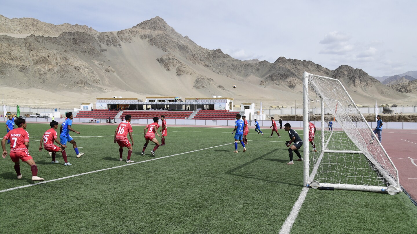 Officials use soccer to highlight climate worries in India’s ecologically fragile Ladakh region | AP News