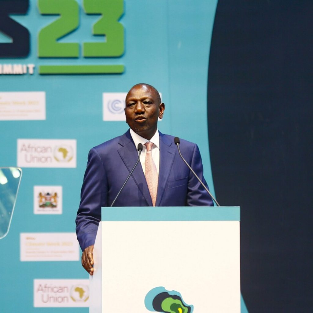 Kenya’s leader says climate change is eating away Africa’s GDP, calls for talks on global carbon tax | AP News