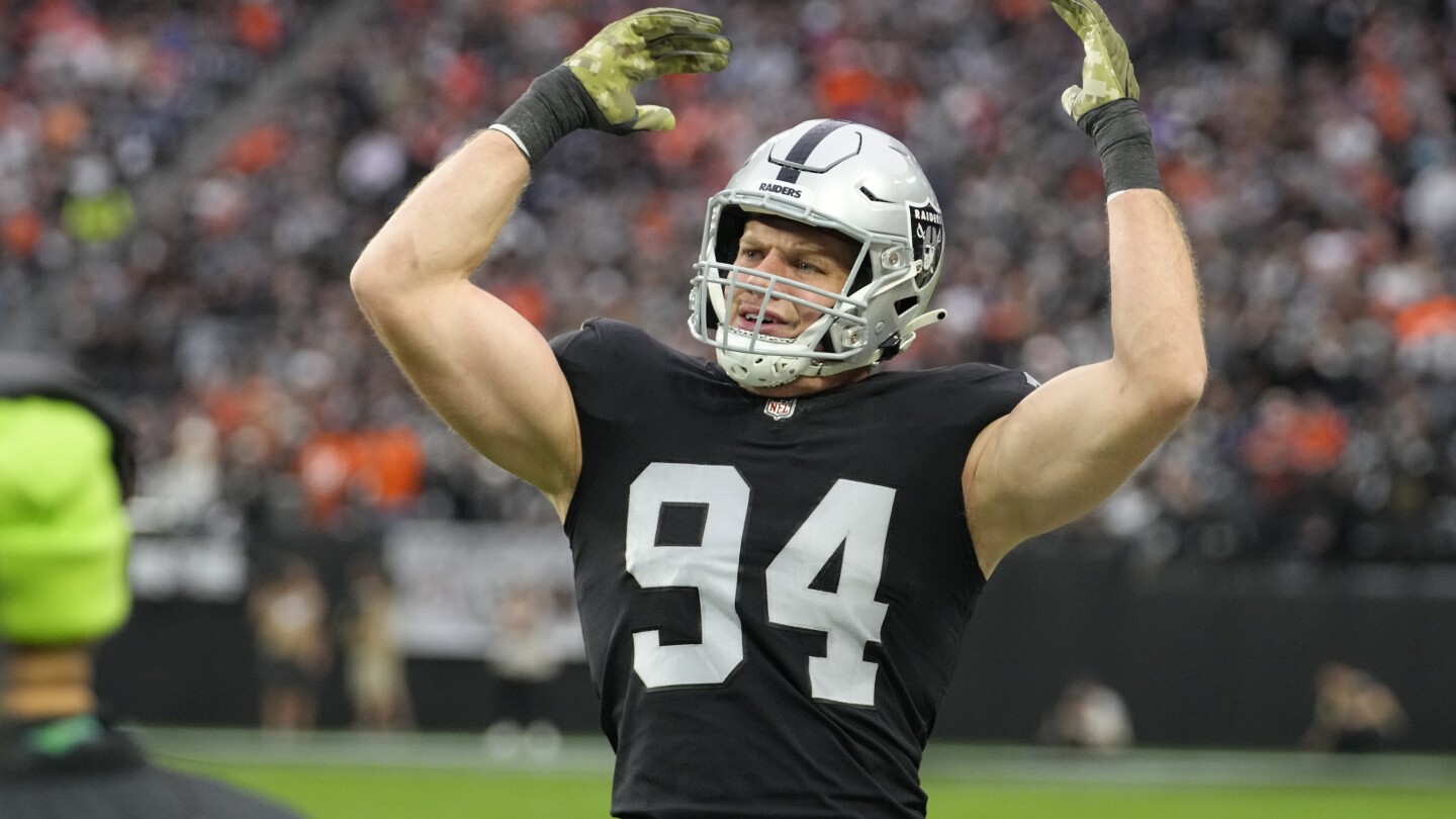 Carl Nassib, first openly gay player to play in NFL games, announces his retirement | AP News