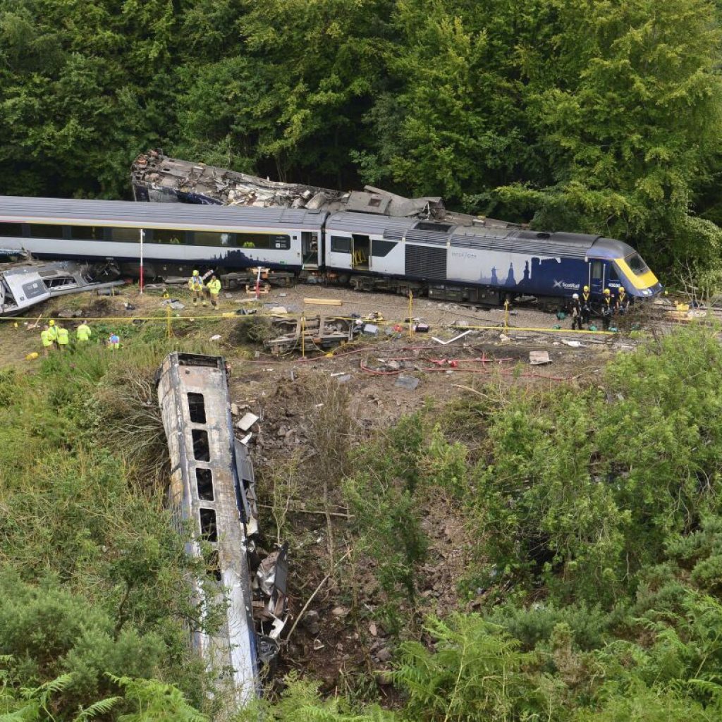 Rail operator pleads guilty in Scottish train crash that killed 3 in 2020 | AP News