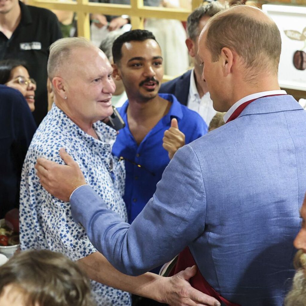 What happened when England’s soccer great Gascoigne met Prince William in a shop? A cheeky kiss | AP News