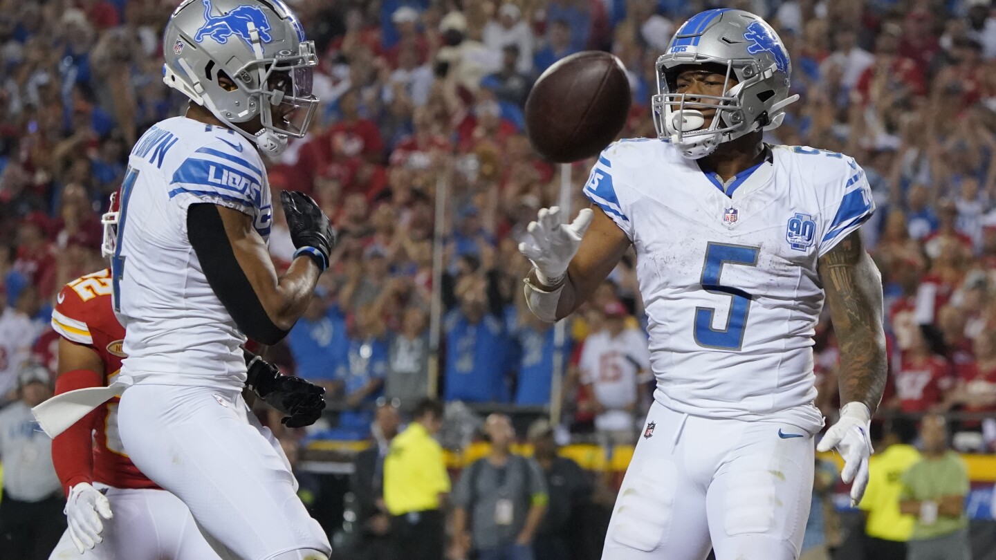 NFL: Lions spoil Chiefs’ celebration of Super Bowl title by rallying for a 21-20 win in opener | AP News