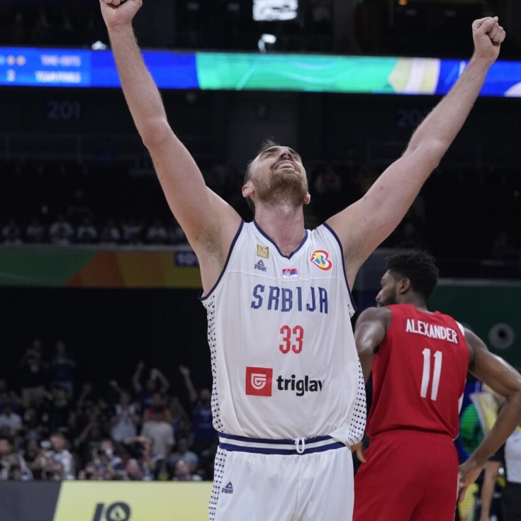 Serbia runs past Canada 95-86 and reaches the gold medal game at the Basketball World Cup | AP News