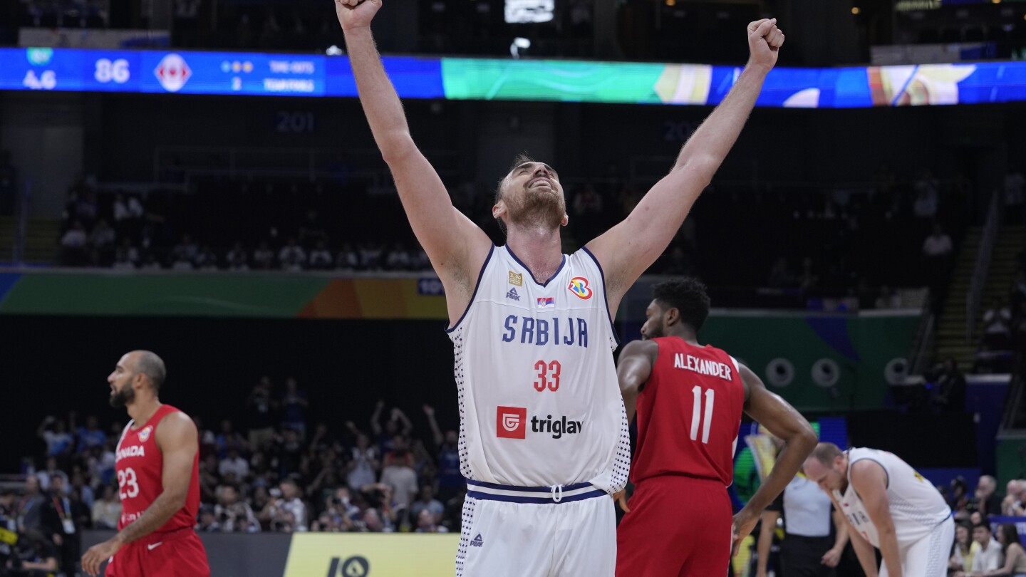 Serbia runs past Canada 95-86 and reaches the gold medal game at the Basketball World Cup | AP News