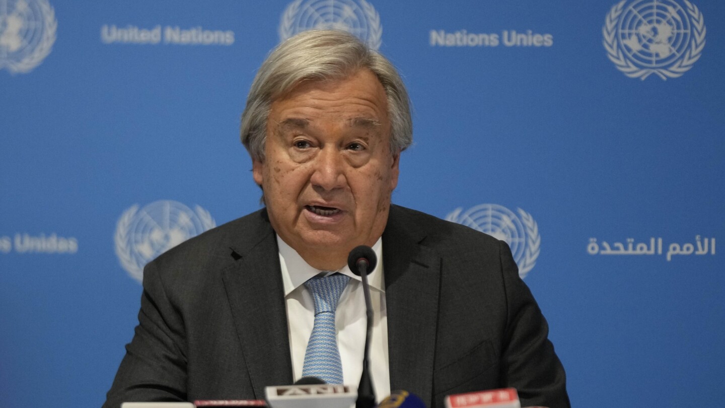 UN secretary-general has urged the Group of 20 leaders to send a strong message on climate change | AP News